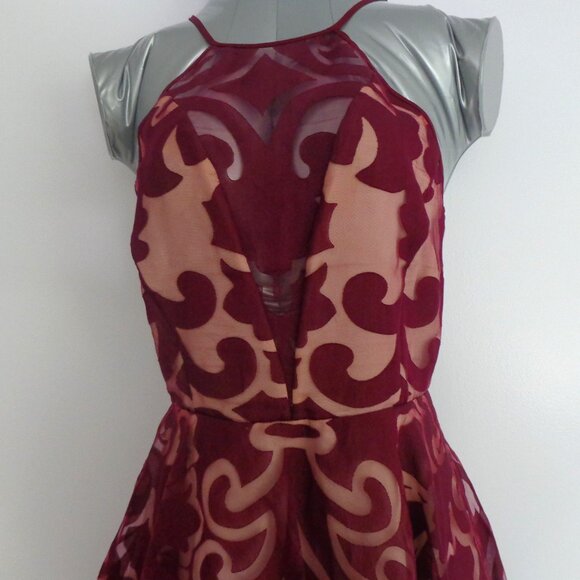 KEEPSAKE THE LABEL‎ Romantic Rebel Burnout Lace Skater Dress Size S - Picture 2 of 8